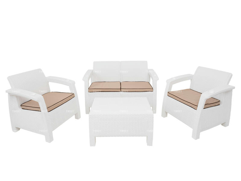 Комплект уличной мебели TWEET Terrace Set цвет белый