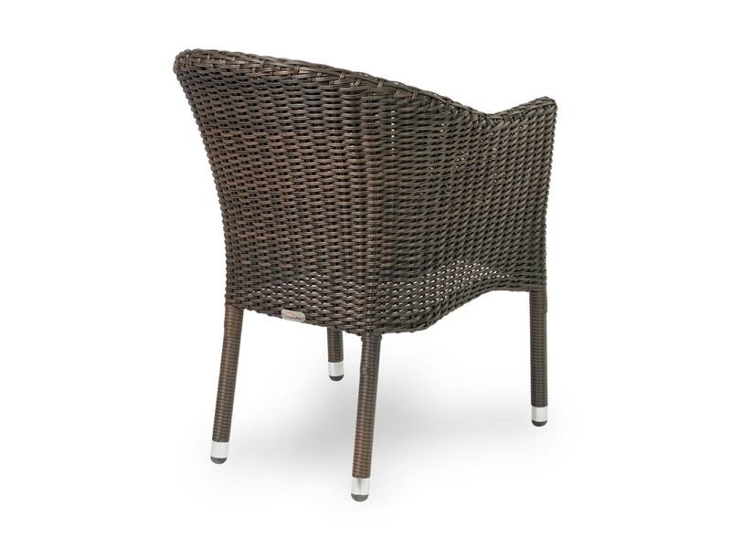 Плетеное кресло WARSAW темно-коричневое