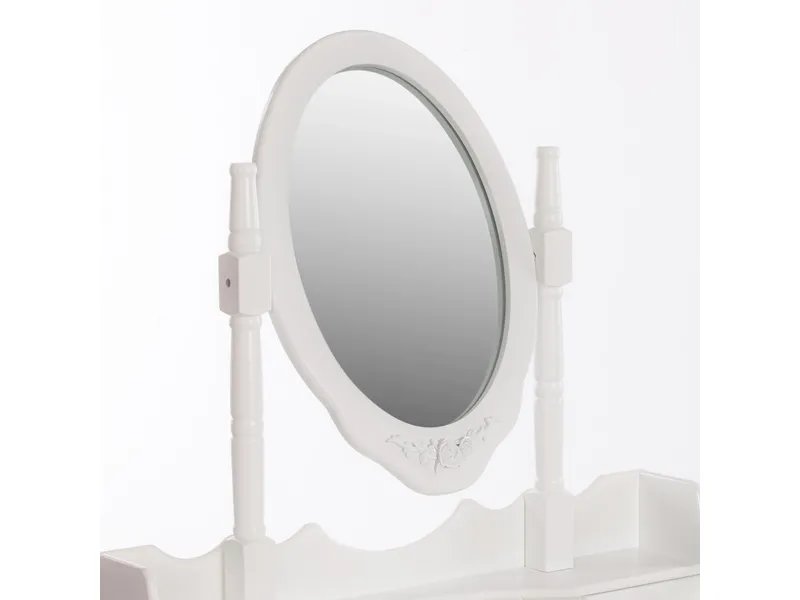 Туалетный столик с зеркалом и табуретом Secret De Maison GAUDE (mod. TT-DT003) цвет белый