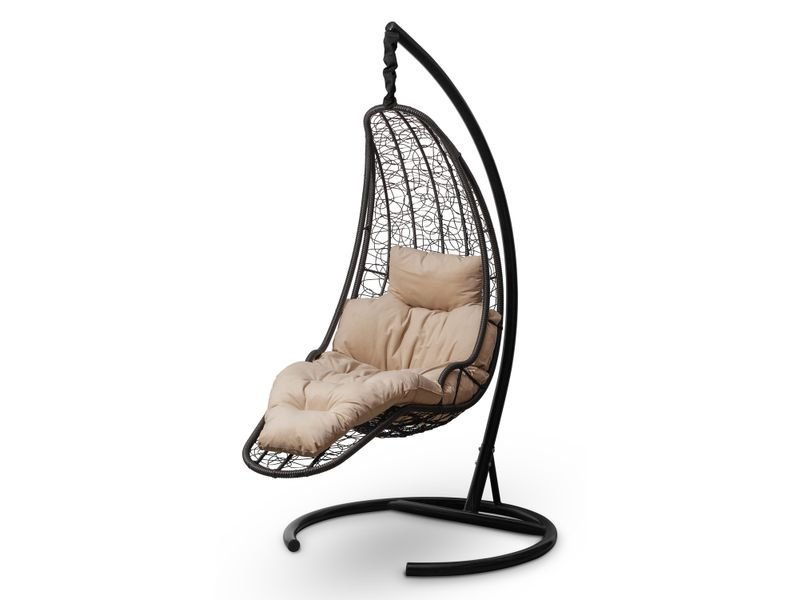 Подвесное кресло-кокон LUNA цвет коричневый