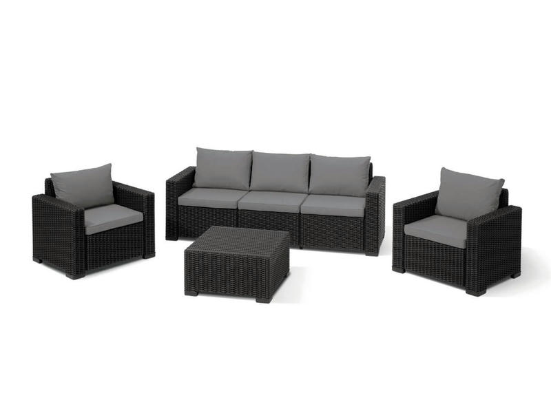 Комплект мебели California 3 Seater Set цвет серый