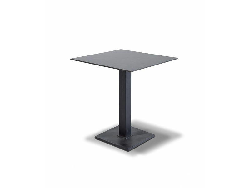 Каффе интерьерный стол из HPL квадратный 80х80см, цвет серый гранит