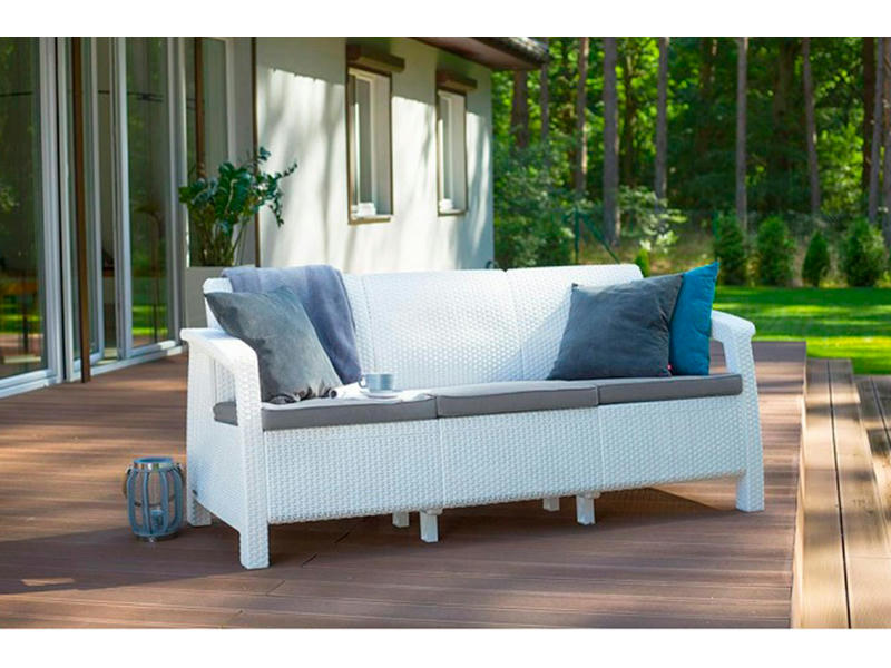 Комплект мебели Corfu Love Seat Max (3х мест.диван) цвет белый