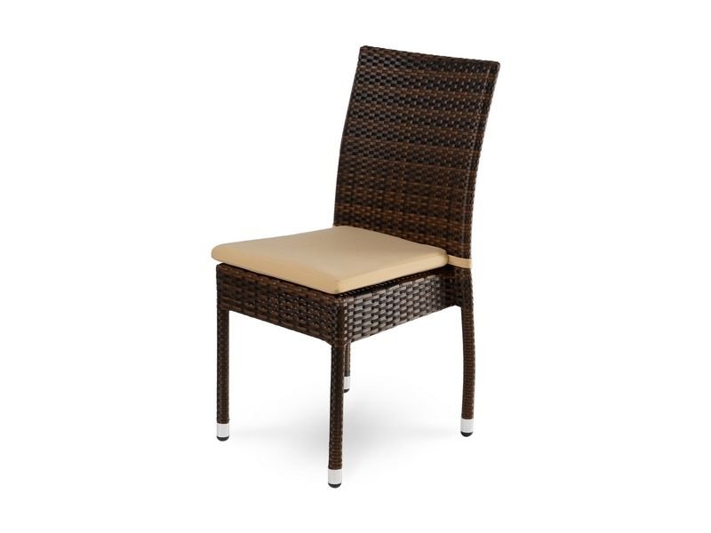 Плетеный стул MILANO банкетный темно-коричневый