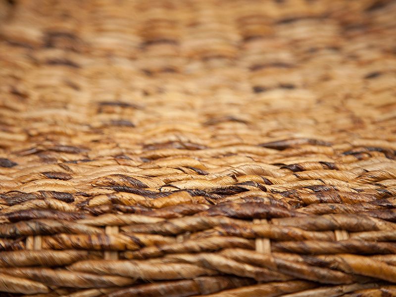 фрагмент плетения мебели Мандалино - цвет орех