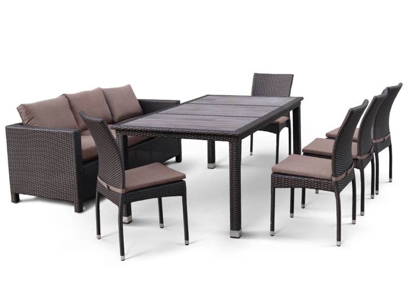 комплект мебели T347/S65A/Y380A-W53 (8+1) цвет коричневый