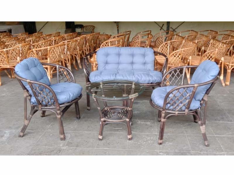 комплект мебели Багама 03/10 цвет браун/серые подушки