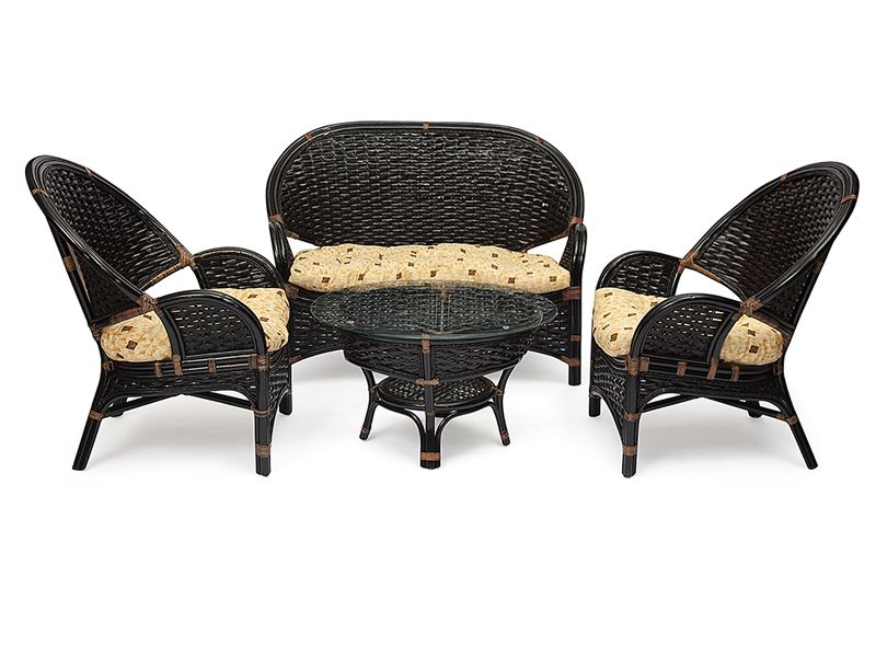 Комплект мебели из ротанга Рузвельт Нью - цвет античный коричневый
