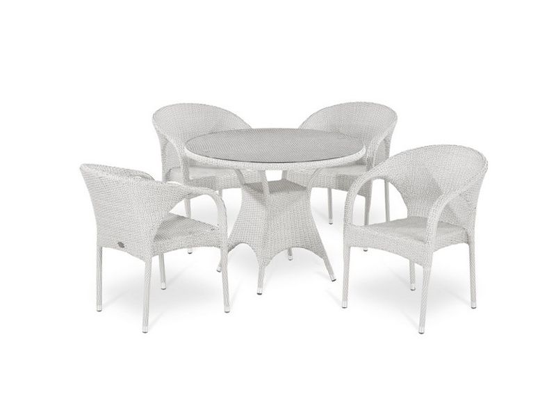 комплект плетеной мебели T220CW-Y290W-W2- 4pcs цвет белый