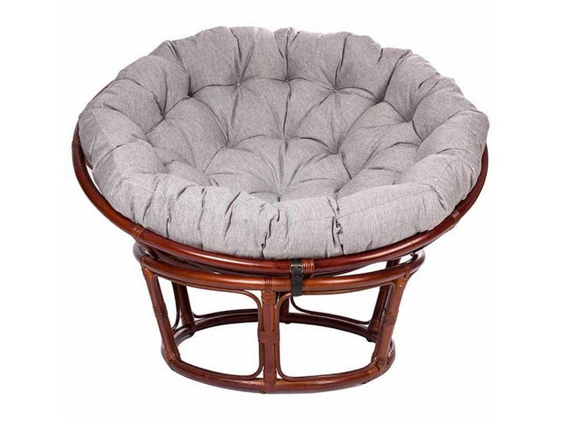 кресло для отдыха Papasan CHAIR с подушкой MI-003 цвет коньяк