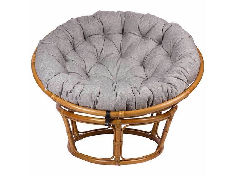 кресло для отдыха Papasan CHAIR с подушкой MI-003 цвет золотой мёд