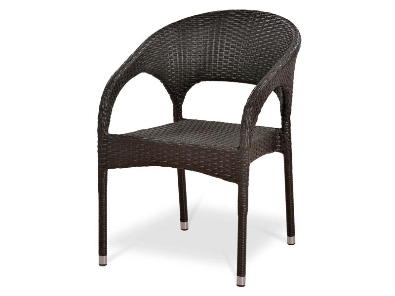 Плетеное кресло из искусственного ротанга Y90CG-W1289 цвет Pale