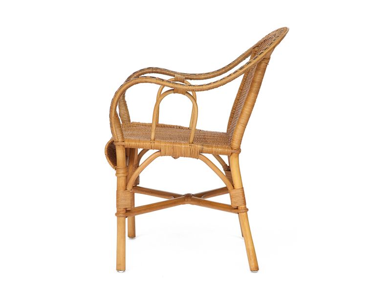 кресло плетеное из ротанга Merak Chair цвет темный мед