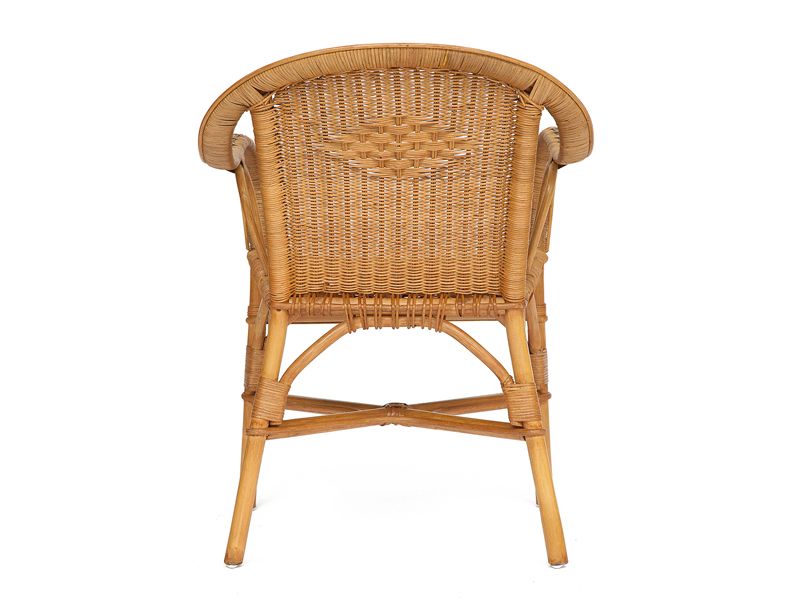 кресло плетеное из ротанга Merak Chair цвет темный мед
