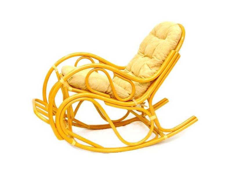Кресло-качалка из ротанга 05/17 цвет мёд