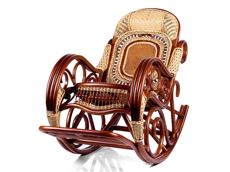 кресло-качалка из натурального ротанга Ireland