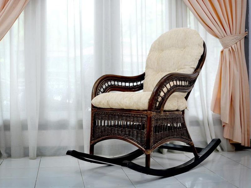кресло-качалка из натурального ротанга 05/14 Kiwi - цвет браун