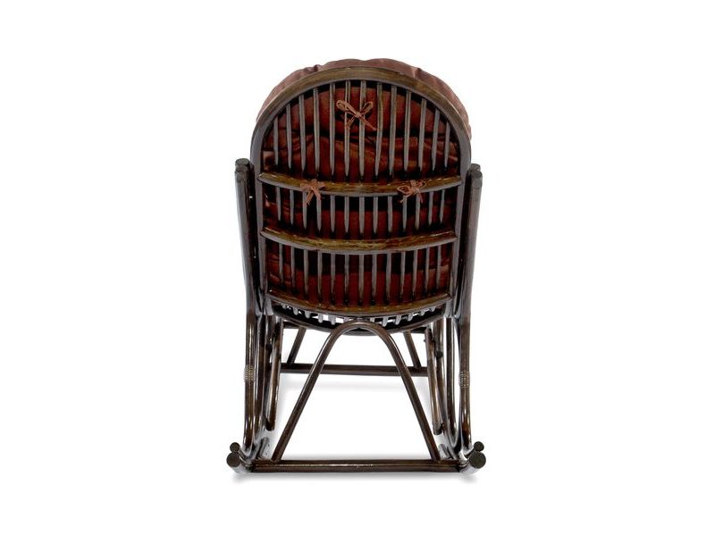 кресло-качалка из натурального ротанга 05/17KD PROMO - цвет браун