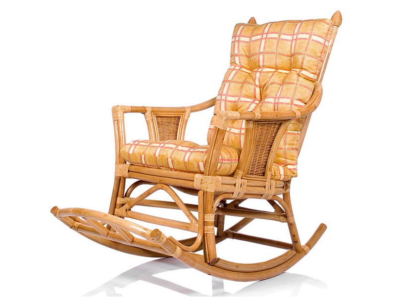 кресло-качалка из ротанга Chita - цвет золотой мёд