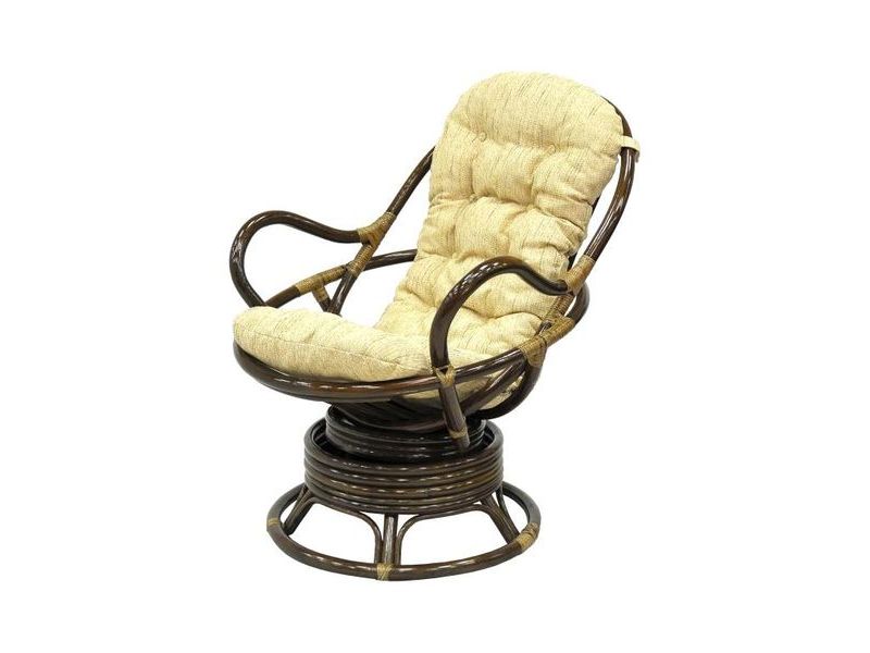 кресло-качалка из натурального ротанга 05/01B - цвет браун