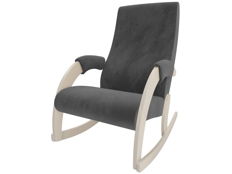 кресло-качалка модель 67М - цвет Verona Antrazite Grey/основание дуб шампань