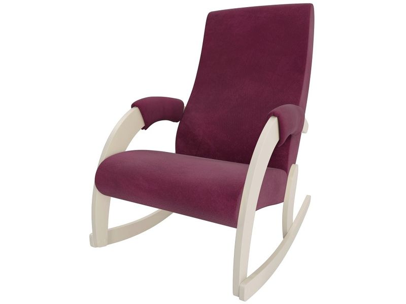 кресло-качалка модель 67М - цвет Verona Cyklam/основание дуб шампань