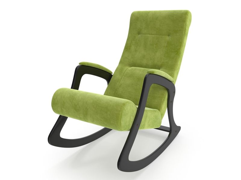 кресло-качалка модель 2 - цвет Verona Apple Green/основание венге