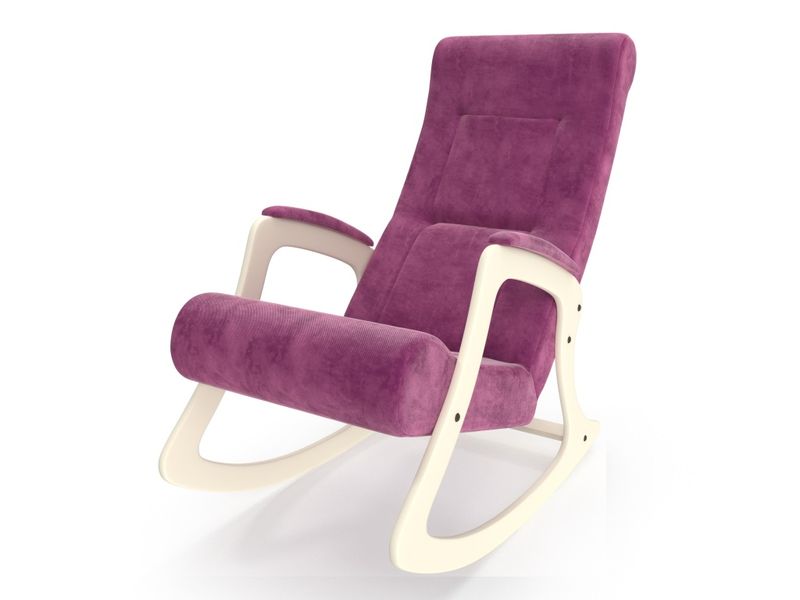 кресло-качалка модель 2 - цвет Verona Cyklam/основание дуб шампань