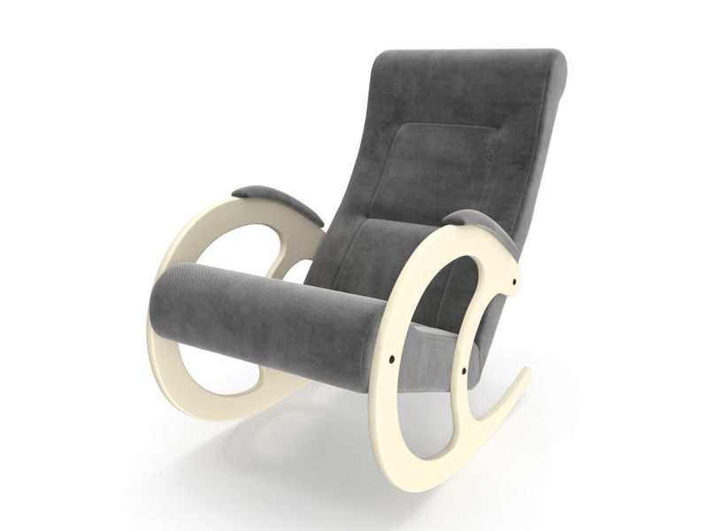 кресло-качалка модель 3 - цвет Verona Antrazite Grey/основание дуб шампань