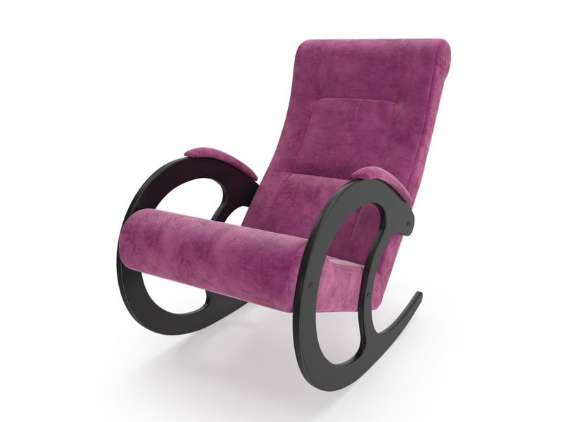 кресло-качалка модель 3 - цвет Verona Cyklam/основание венге