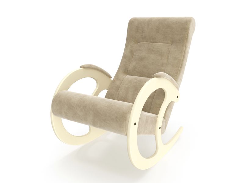 кресло-качалка модель 3 - цвет Verona Vanilla/основание дуб шампань
