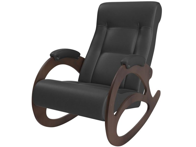 кресло-качалка модель 4 б/л - цвет Dundi 109/основание орех
