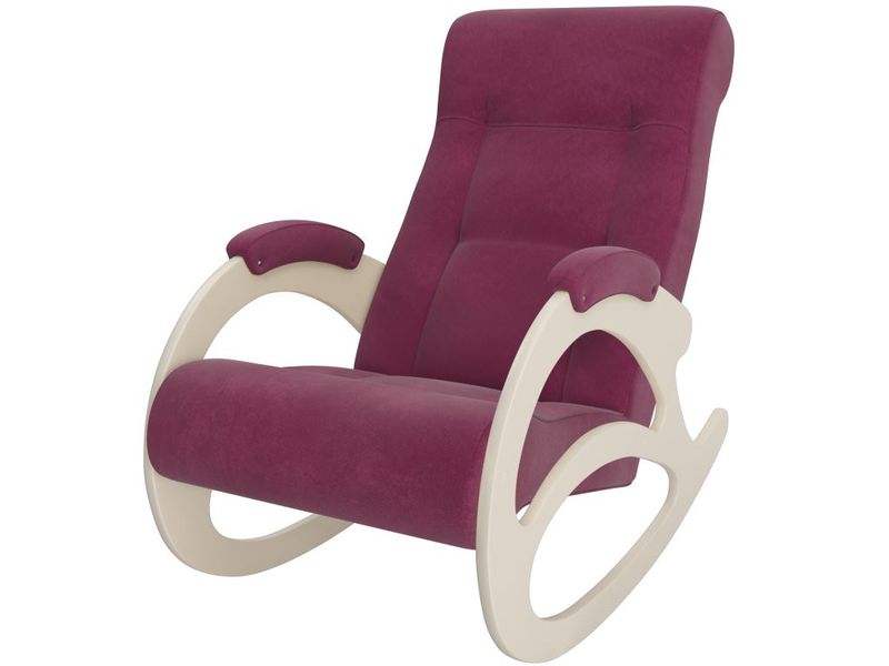 кресло-качалка модель 4 б/л - цвет Verona Cyklam/основание дуб шампань