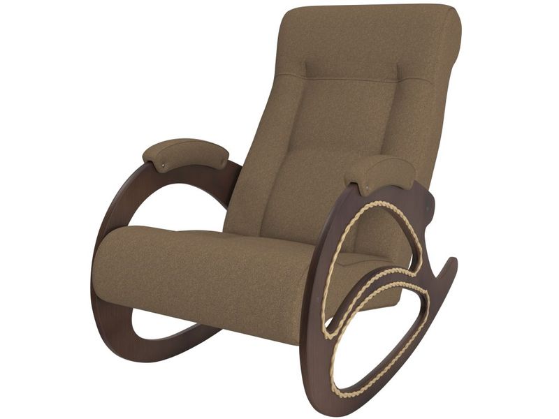 кресло-качалка модель 4 - цвет мальта 17/основание орех