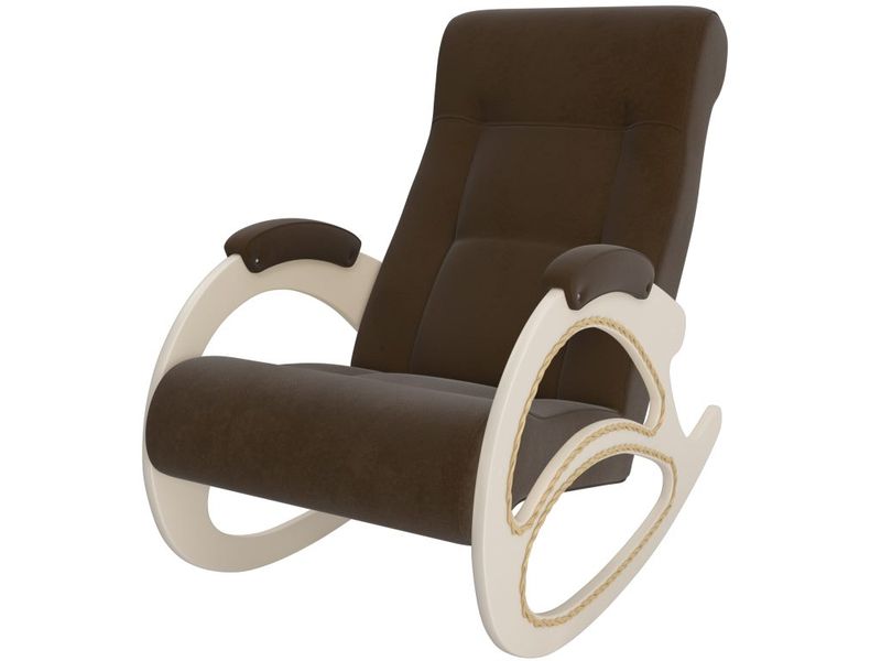 кресло-качалка модель 4 - цвет Verona Brown/основание дуб шампань