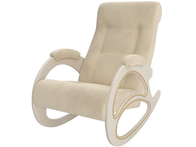 кресло-качалка модель 4 - цвет Verona Vanilla/основание дуб шампань