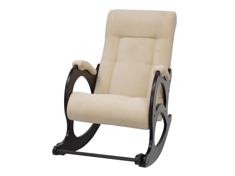 кресло-качалка модель 44 б/л - цвет Verona Vanilla/основание венге