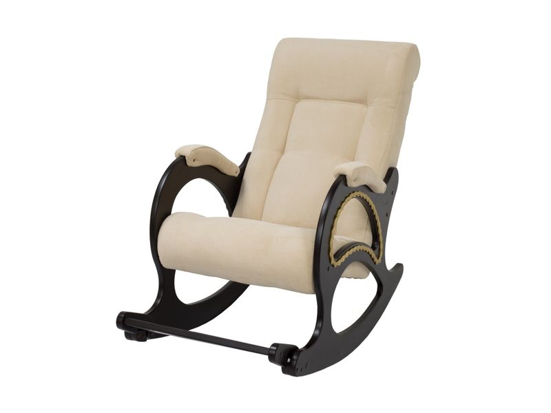кресло-качалка модель 44 - цвет Verona Vanilla/основание венге