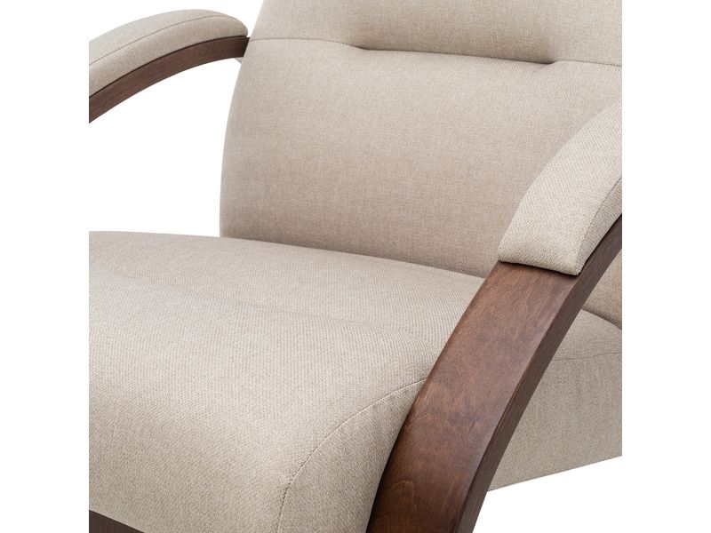 Кресло-качалка Leset Милано цвет орех текстура ткань Малмо 05