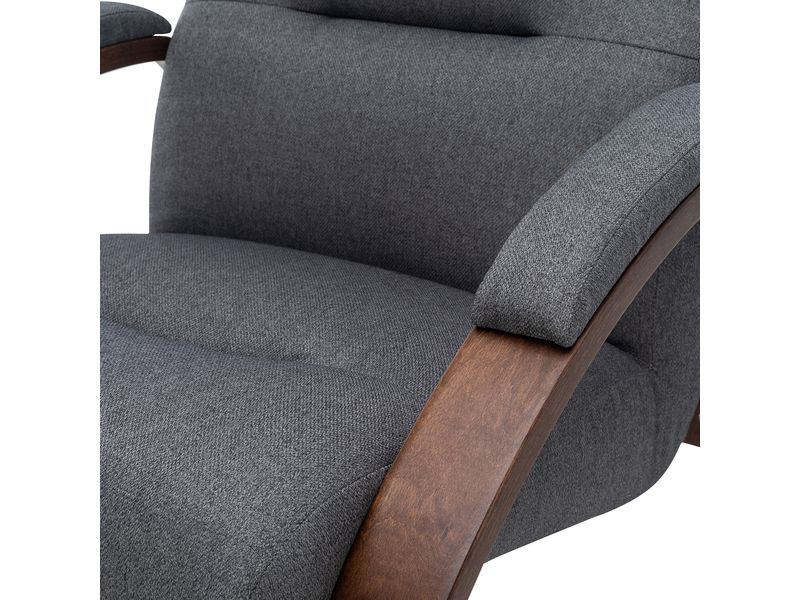 Кресло-качалка Leset Милано цвет орех текстура ткань Малмо 95