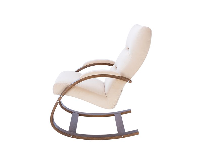 Кресло-качалка Leset Милано цвет орех текстура велюр V18