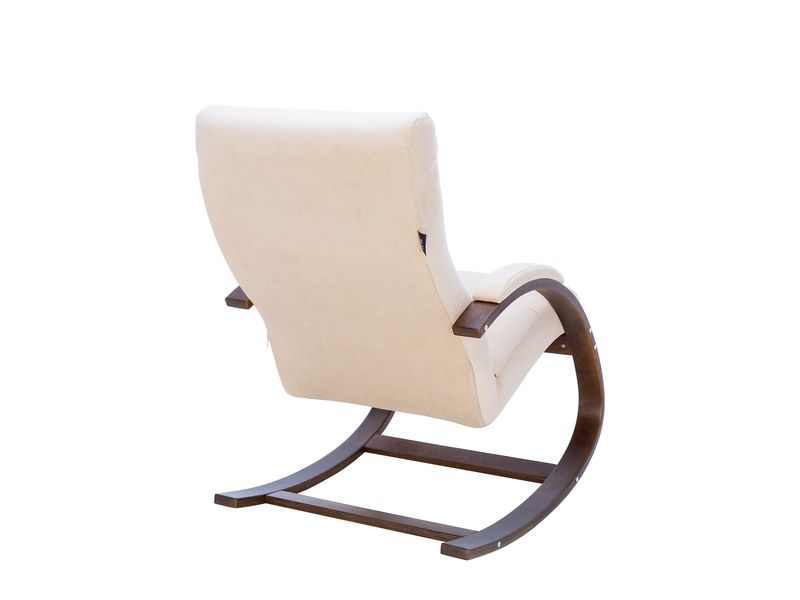 Кресло-качалка Leset Милано цвет орех текстура велюр V18