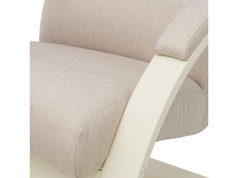 Кресло-качалка Leset Милано цвет слоновая кость ткань Малмо 05