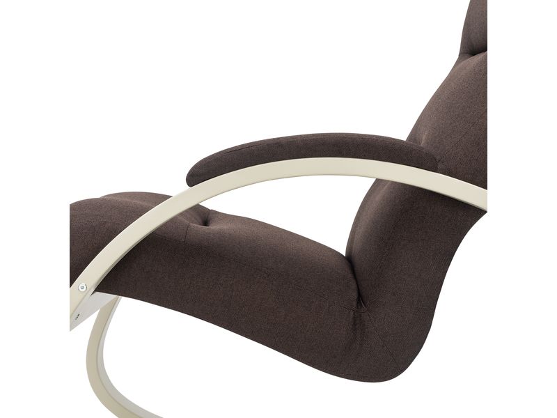 Кресло-качалка Leset Милано цвет слоновая кость ткань Малмо 28
