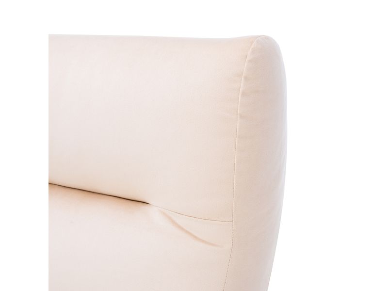 Кресло-качалка Leset Милано цвет слоновая кость велюр V18