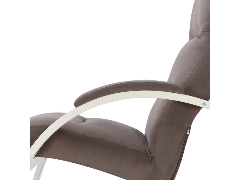 Кресло-качалка Leset Милано цвет слоновая кость велюр V23