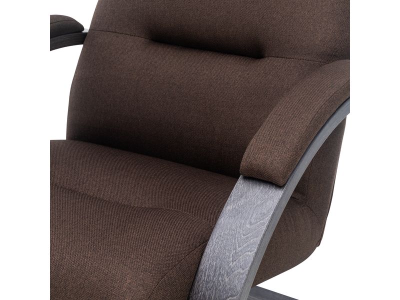 Кресло-качалка Leset Милано цвет венге текстура ткань Малмо 28