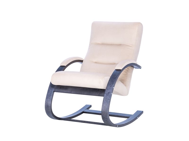 Кресло-качалка Leset Милано цвет венге текстура велюр V18