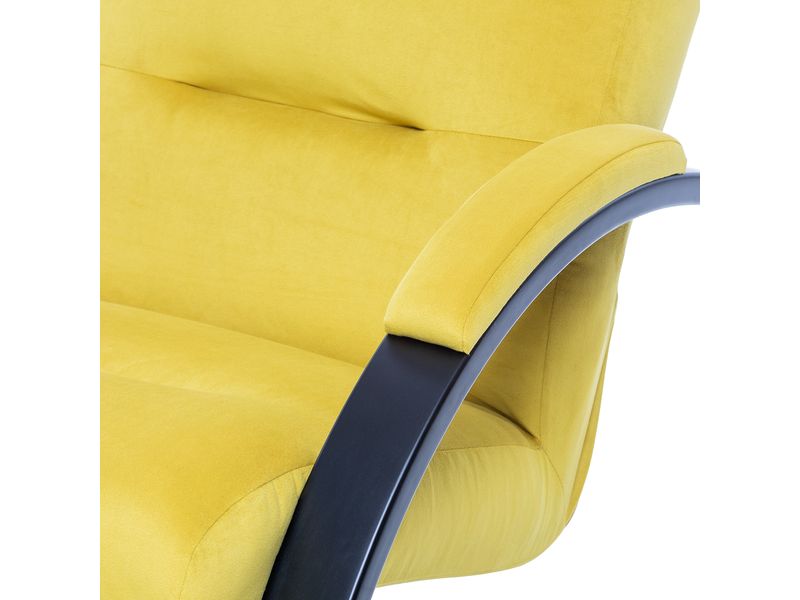 Кресло-качалка Leset Милано цвет венге велюр V28