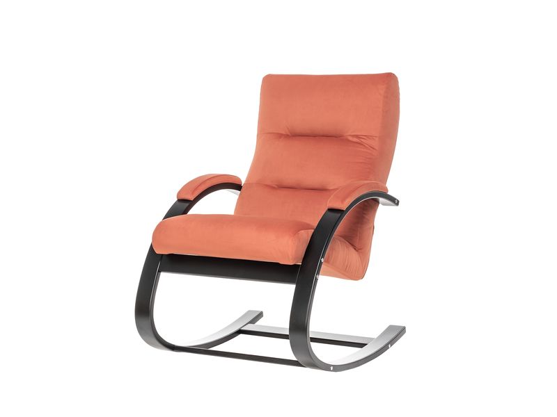 Кресло-качалка Leset Милано цвет венге велюр V39